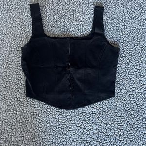 Nylon Ponte crop top